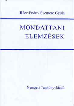Rcz Endre; Szemere Gyula - Mondattani elemzsek