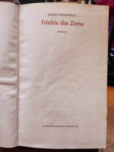 John Steinbeck - Fr�chte des Zorns