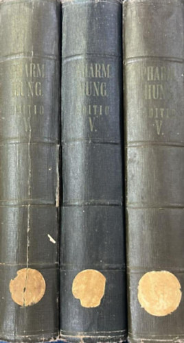 Schulek Elemér (szerkesztőbizottsági elnök) - Magyar gyógyszerkönyv I-III., V. kiadás - Pharmacopoea Hungarica