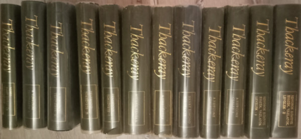 Sznobok k�nyve Essz�k, v�zlatok, levelek I.-II. + A Newcome csal�d I.-II. + Henry Esmond t�rt�nete + Kisreg�nyek + Hi�s�g v�s�ra + Pendennys t�rt�nete I.-II + Viriniai testv�rek I.-II. + Nemes Barry Lyndon �r eml�kiratai (sz�mozott)