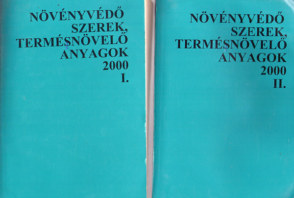 Szabadi Guszt�v  (szerk.) - N�v�nyv�d� szerek, term�sn�vel� anyagok I-II 2000