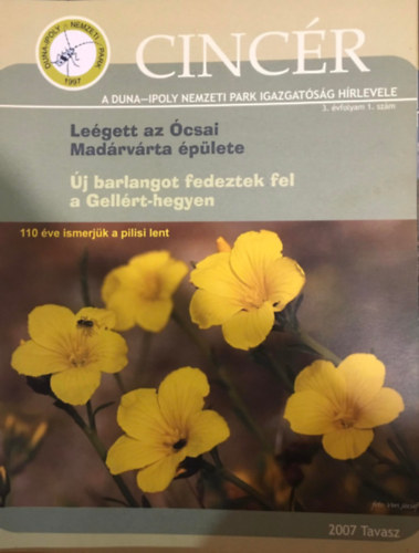 Kézdy Pál - Cincér 3. évf. 1. szám (2007 tavasz)