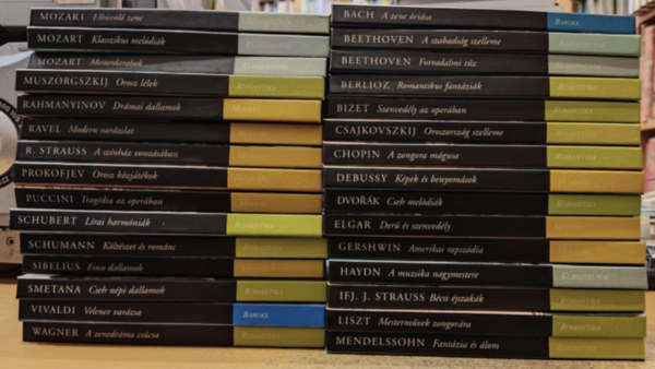 Mester Kiad� Kft. - 30 db "A zeneszerz�s klasszikusai" (a kiadv�nyok c�me a term�klapon)