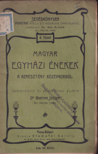 Magyar egyhzi nekek a keresztny kzpkorbl