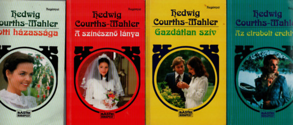 Hedwig Courths-Mahler - 4 db Hedwig Courths-Mahler egytt: Az elrabolt ereklye, Gazdtlan szv, A sznszn lnya, Lotti hzassga.