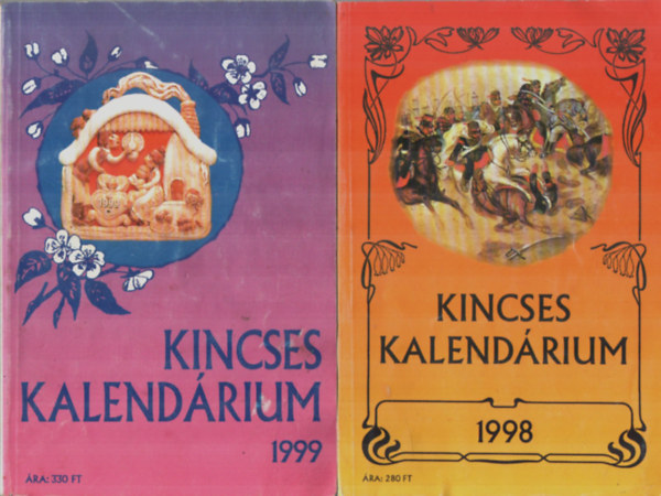 Annus Jzsef - 2 db Kincses Kalendrium 1998, 1999. vfolyam egytt.