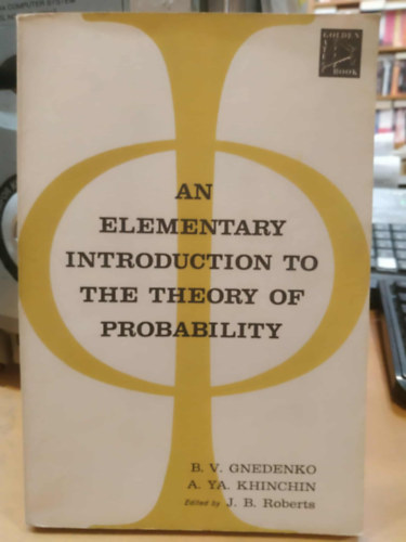 An elementary Introduction to the Theory of Probability (Elemi bevezetés a valószínűségszámításba)