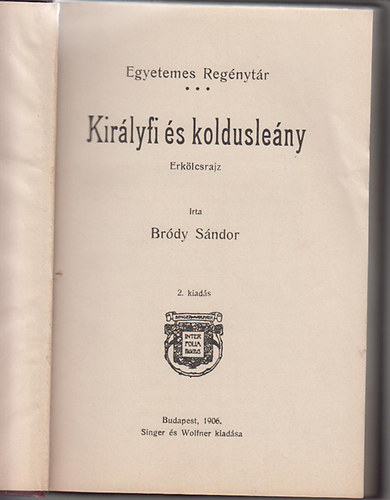 Br�dy S�ndor - Kir�lyfi �s koldusle�ny