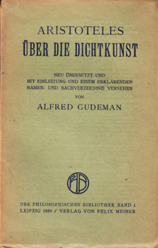 Aristoteles - Über die Dichtkunst