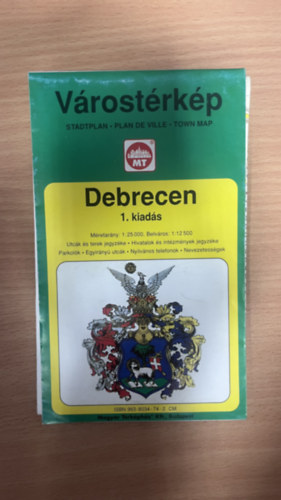 Debrecen V�rost�rk�p - 1:25 000