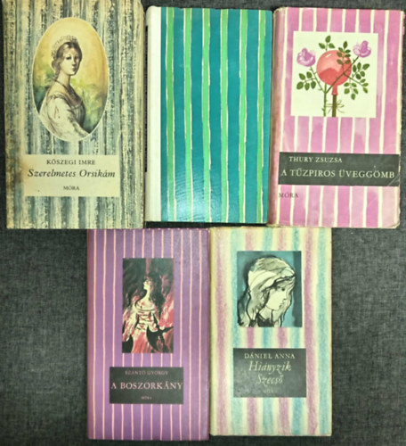 Thury Zsuzsa, Szántó György, Dániel Anna Kőszegi Imre - (5db) Csíkos Könyvek ifjúsági könyvcsomag a 12-16. éves korosztály számára: Szerelmetes Orsikám / Apollónia kisasszony vendégei / A tűzpiros üveggömb / A boszorkány / Hiányzik Szecső