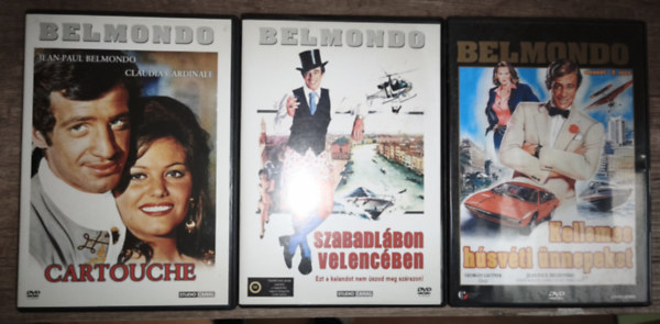 3db Belmondo DVD - Szabadlábon Velencében, Kellemes húsvéti ünnepeket, Cartouche