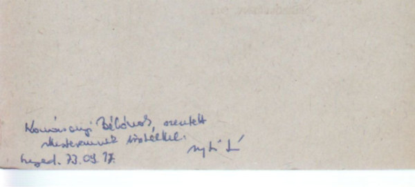 Szegf� L�szl� - Mez�ber�ny k�z�pkori t�rt�nete I. - K�l�nlenyomat - Dedik�lt