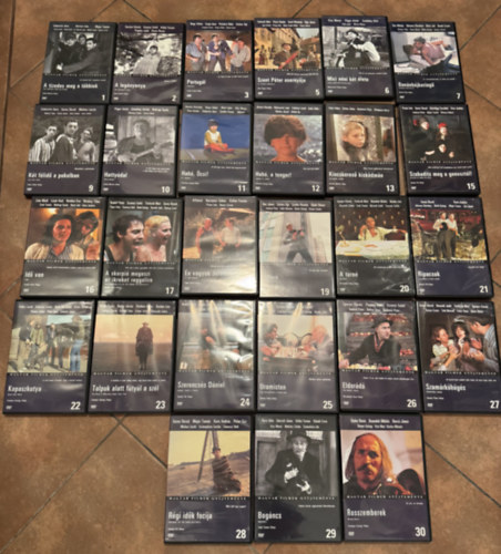 Lukáts Andor, Fábri Zoltán, Palásthy György, Gothár Péter, Szomjas György, Sándor Pál Garas Dezső - Magyar Filmek Gyűjteménye sorozat - 27 db DVD ( címek az annotációban)