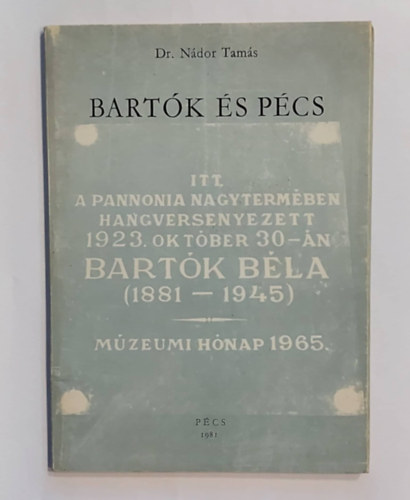 Dr. Ndor Tams - Bartk s Pcs