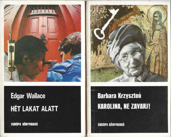 2 db k�nyv, Edgar Wallace: H�t lakat alatt, Barbara Krzyszton: Karolina, ne zavarj!