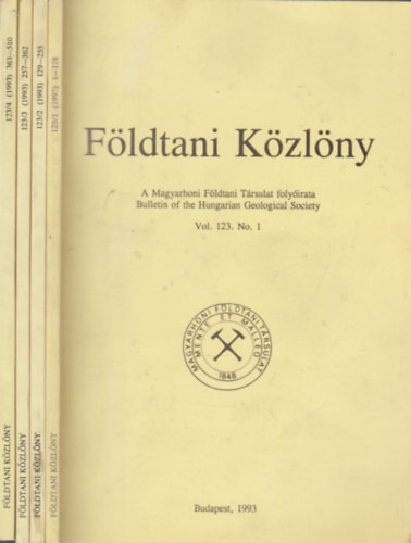Csszr Gza - Fldtani Kzlny 1993/1-4. (Teljes vfolyam)