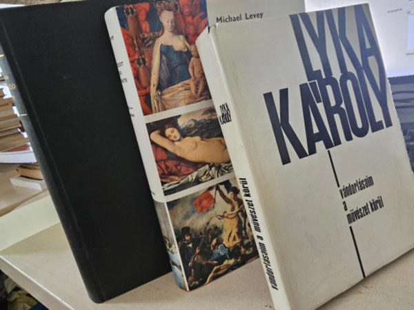 Charles de Tolnay, M. Levey, Lyka K�roly - 3 db m�v�szeti k�tet, K�NYVMENT� AJ�NLAT: Michelangelo- M� �s vil�gk�p+ A fest�szet r�vid t�rt�nete+ V�ndorl�saim a m�v�szet k�r�l