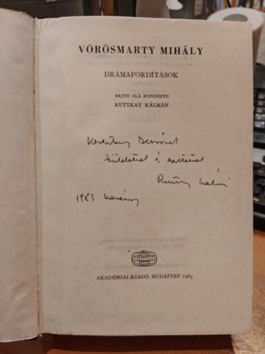 V�r�smarty Mih�ly - V�r�smarty Mih�ly �sszes m�vei 12: Dr�maford�t�sok (kritikai)