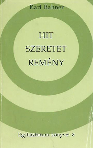 Karl Rahner - Hit, remny, szeretet - A lelki let olvasknyve