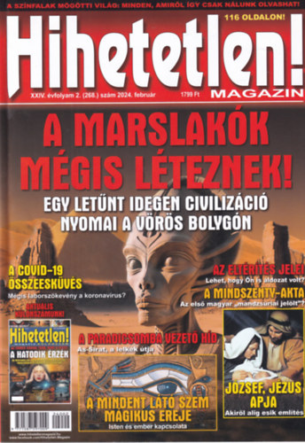 Hihetetlen magazin XXIV. vfolyam 2. (268.) szm 2024. februr
