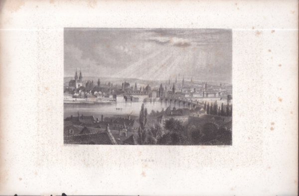 Prag - Prga ltkpe (18x28 cm lapmret eredeti aclmetszet) - Csehorszg, Eurpa