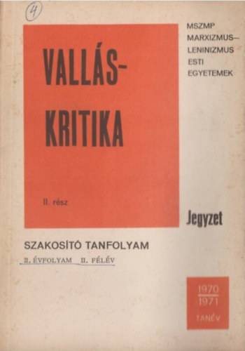 Vallskritika II.