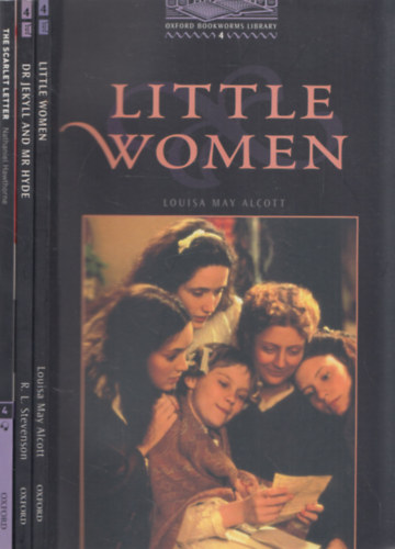 3 db Oxford Bookworms knyv: Little Women + Dr. Jekyll and Mr. Hyde + The Scarlet Letter