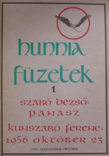 Szcs Zoltn  (szerk.) - Hunnia Fzetek 1. - 1989. szeptember-oktber
