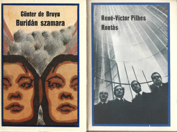 2 db Világkönyvtár, Günter de Bruyn: Buridán szamara, René-Victor Pilhes: Rontás