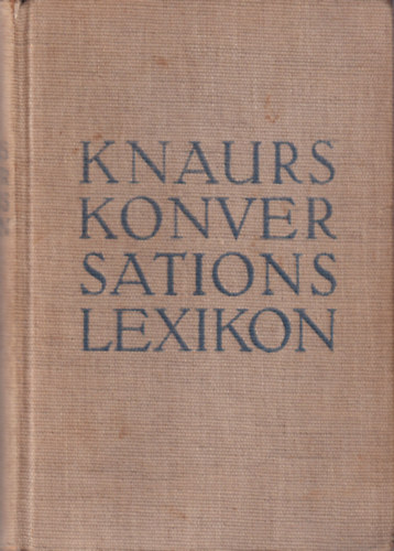 Knaurs konversations- lexikon A-Z