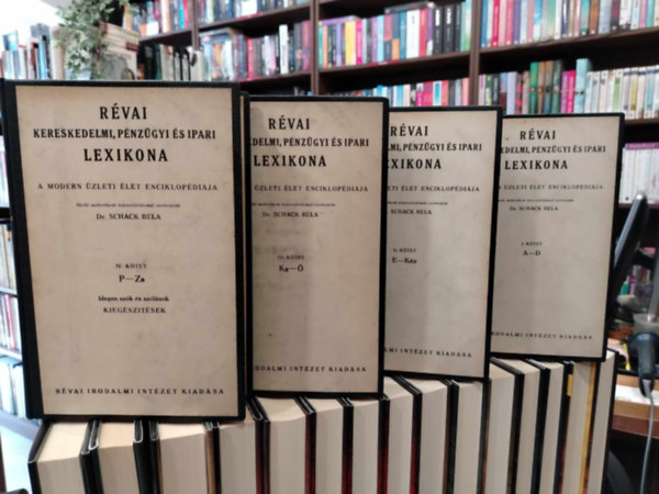 Rvai Irodalmi Intzet - Rvai kereskedelmi, pnzgyi s ipari lexikona I-IV. ktet