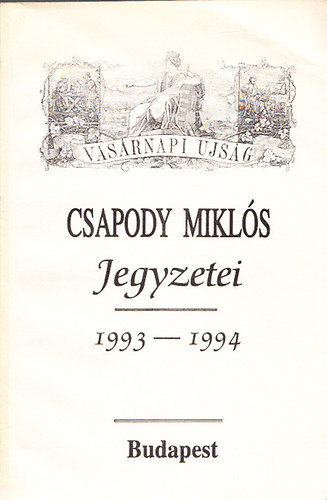 Csapody Mikl�s - Csapody Mikl�s jegyzetei 1993-1994 (dedik�lt)