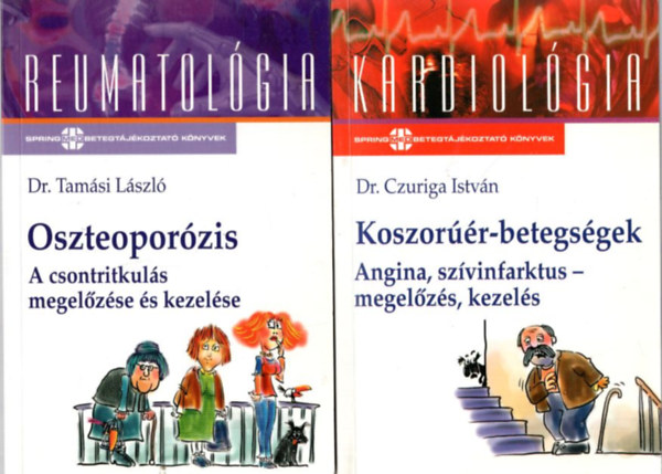 Dr. Dr. Tam�si L�szl�, Dr. Czuriga Istv�n Herjavecz Ir�n - 3 db orvosi k�nyv: Kardiol�gia, Reumatol�gia, Allergol�gia