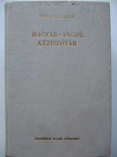 Orszgh Lszl - Magyar-angol kzisztr