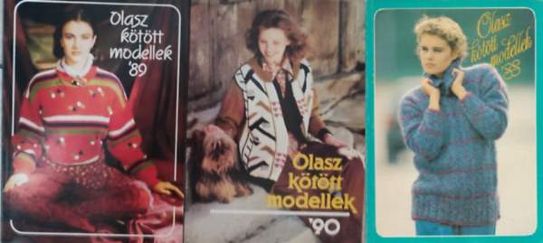 Moldovn Katalin Kgys Erzsbet  (szerk.) - 5 db Olasz kttt modellek: '88 - '89 - '90 - '91 - '92/93