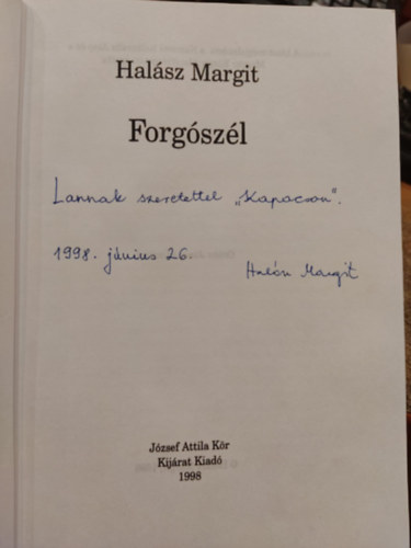 Hal�sz Margit - Forg�sz�l