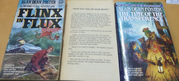 Alan Dean Foster - 3 db Alan Dean Foster: Flinx in Flux (A Pip and Flinx Adventure) + The Moment of the Magician + The Time of the Transference