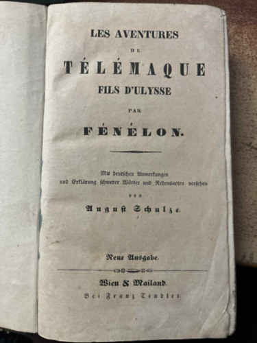 Les Aventures de t�l�maque fils D'ulysse par F�n�lon