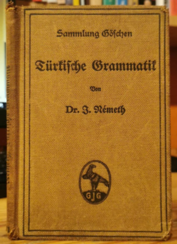 Dr. J. N�meth - Sammlung G�schen - T�rkische Grammatik