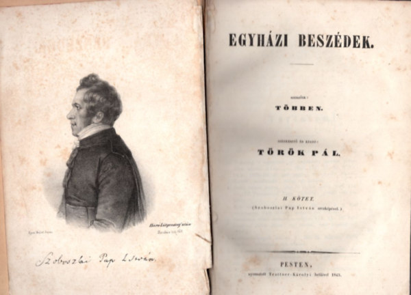 T�r�k P�l - Egyh�zi besz�dek II. k�tet (1845)