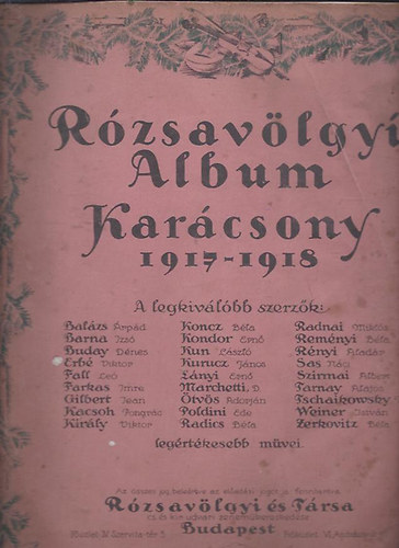 R�zsav�lgyi Album Kar�csony 1917-1918