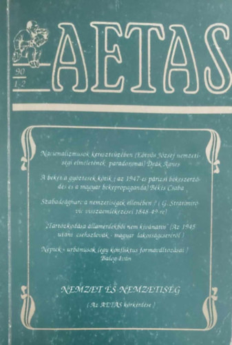 Aetas 1990/1-2. T�rt�nettudom�nyi foly�irat