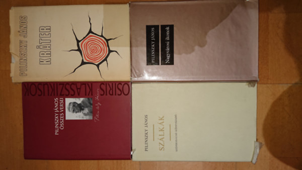 Pilinszky János - 4 kötet Pilinszkytől: Szálkák, Nagyvárosi ikonok, Kráter, Összes versei