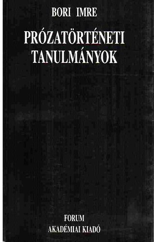 Bori Imre - Pr�zat�rt�neti tanulm�nyok