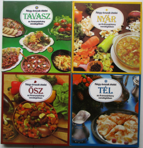 Liscsinszky Bla - Ngy vszak telei az Aranysrkny vendglben: Tavasz + Nyr + sz + Tl (4 db knyv)