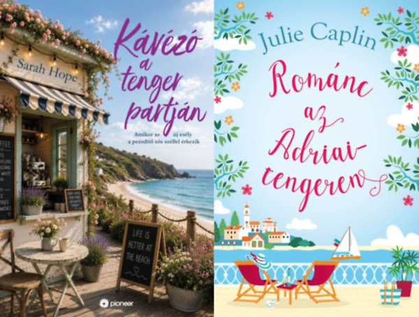 Julie Caplin, Julie Caplin, Julie Caplin Sarah Hope - 2 db tengerparton játszódó romantikus regény: Kávézó a tenger partján - (Különleges kiadás) + Románc az Adriai-tengeren