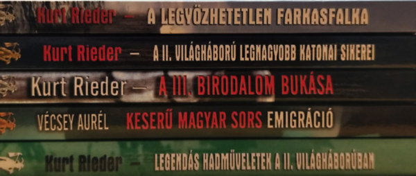 Vécsey Aurél Kurt Rieder - 5 db Vagabund történelmi kötet