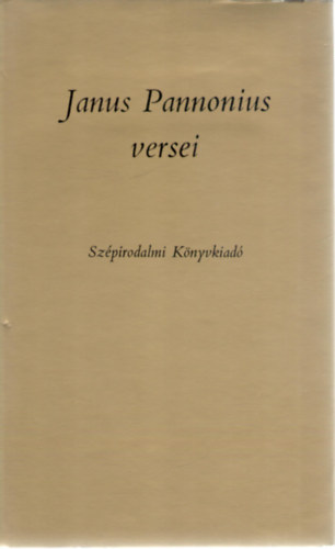 Janus Pannonius - Janus Pannonius versei