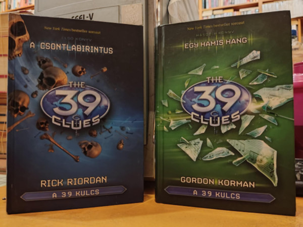 Gordon Korman Rick Riordan - 2 db "A 39 kulcs": Els knyv: A Csontlabirintus + Msodik knyv: Egy hamis hang